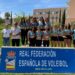 El equipo femenino del Club de Voley Playa de Majadahonda, campeón de la Liga Nacional