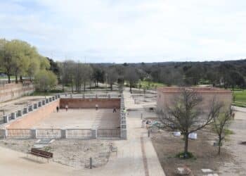 Rehabilitadas la noria y el estanque del Palacio de Boadilla