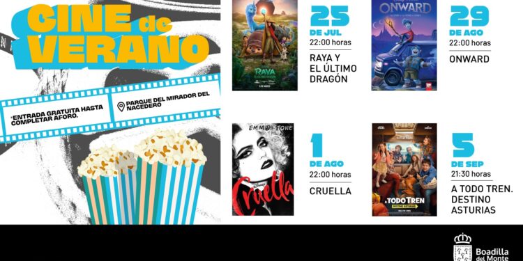 Regresa el Cine de Verano al aire libre de Boadilla