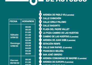 Servicio de autobuses nocturno gratuito para moverse por Pozuelo durante las fiestas