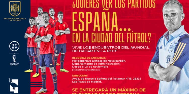 Entradas gratuitas para ver los partidos de la Selección en la sede de la RFEF en Las Rozas