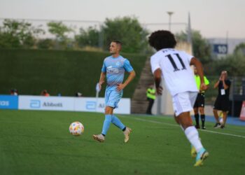 Imagen del partido contra el Linense