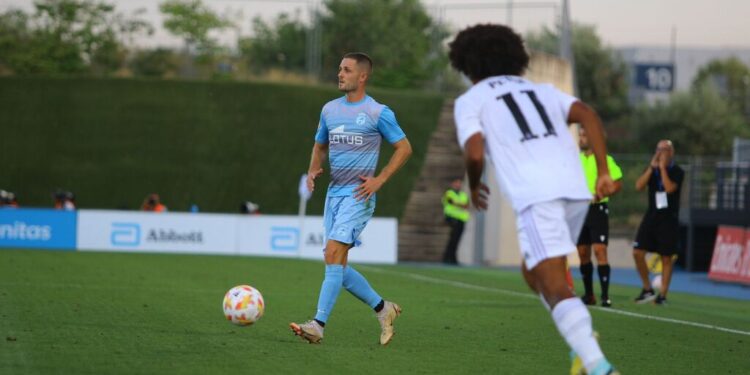 Imagen del partido contra el Linense