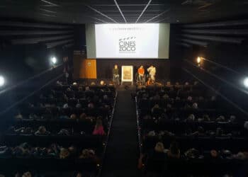 Rodrigo Sorogoyen e Isabel Peña, en los cines Zoco Majadahonda