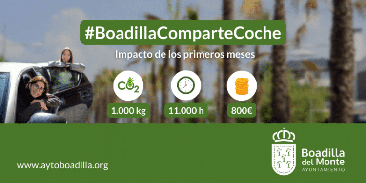 Continúan los descuentos por compartir coche en Boadilla del Monte