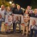 Pegada de carteles por el inicio de la campaña en Majadahonda