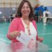 Eva Sáenz de Pipaón candidata de Ciudadanos vota este 28-M