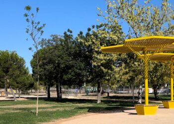 El Parque de Goya estrena pista polideportiva y un sistema de gestión domotizada del agua y la luz