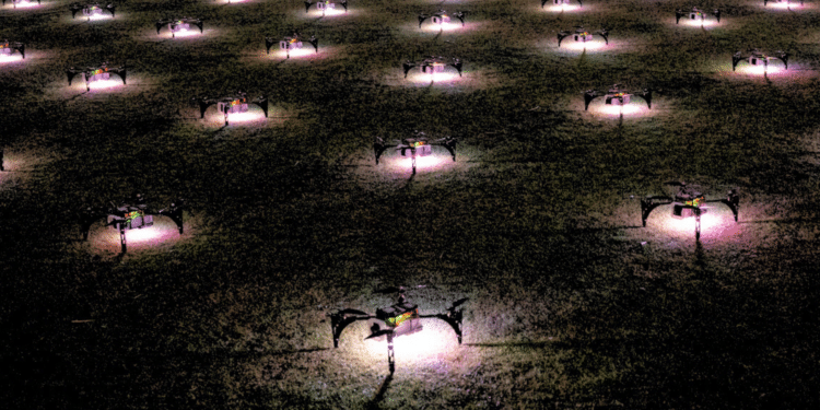 120 drones iluminarán el cielo de Majadahonda en un espectáculo este sábado