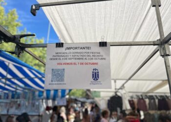 El 7 de octubre abrirá de nuevo el mercadillo, tras los trabajos de asfaltado y repintado del espacio