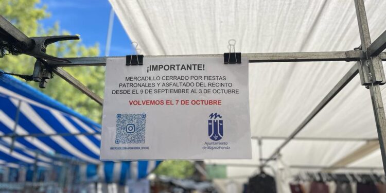 El 7 de octubre abrirá de nuevo el mercadillo, tras los trabajos de asfaltado y repintado del espacio