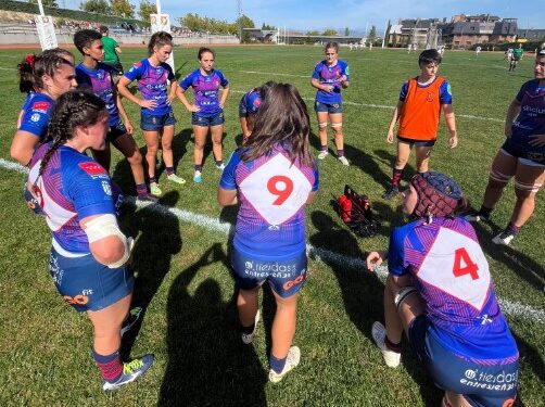 Los rhinos y rhinas del rugby majariego se imponen en la División de Honor B y la Copa FER