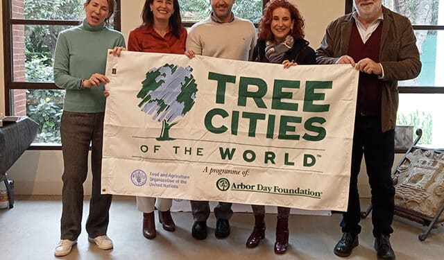 Las Rozas recibe la bandera de la FAO “Tree Cities of the World” por su gestión del arbolado urbano en 2022