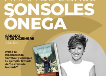SONSOLES ONEGA FIRMA SU ULTIMA NOVELA ESTE SABADO EN EL CENTRO OESTE
