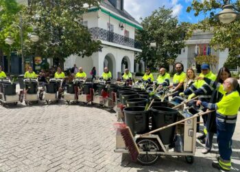 Majadahonda estrena carros propulsados eléctricamente para la recogida de basura en las calles