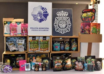 La Policía Municipal de Pozuelo de Alarcón interviene una tienda encubierta de productos derivados del cannabis
