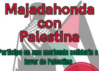 Acto solidario con Palestina en la Plaza de Colón