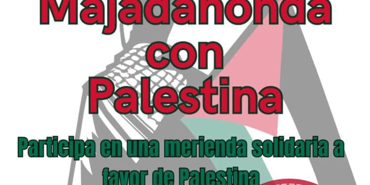 Acto solidario con Palestina en la Plaza de Colón