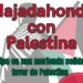 Acto solidario con Palestina en la Plaza de Colón