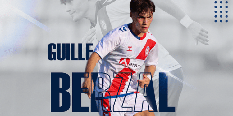 Guillermo Berzal llega desde la cantera del Rayo Majadahonda para reforzar el centro del campo
