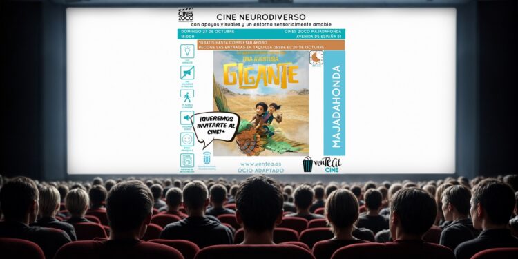 Majadahonda organiza sesiones gratuitas de cine neurodiverso para niños con autismo y sus familias